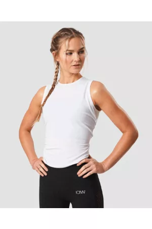 ICANIWILL Empowering Open Back Tank, White