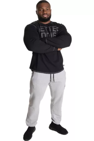 Better Bodies Stanton Sweatpants, Light Grey Melange V2