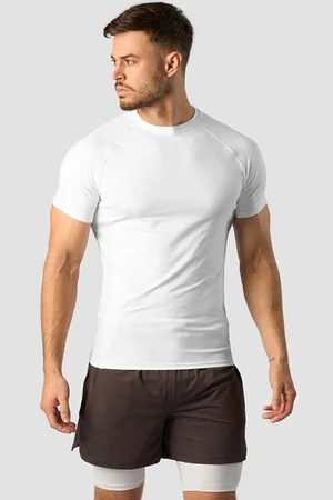 ICANIWILL Stride Muscle Fit T-shirt Men, White