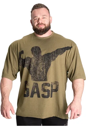Gasp Archer Iron Tee, Army Green Melange