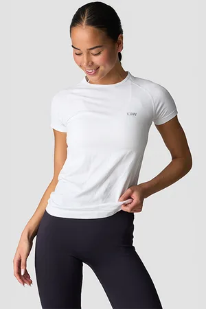 ICANIWILL Seamless t-skjorte Hvit