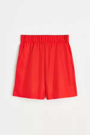 H&M En pull on-shorts i morbærsilke - Rød