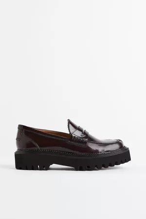 H&M Chunky leather loafers - Brun
