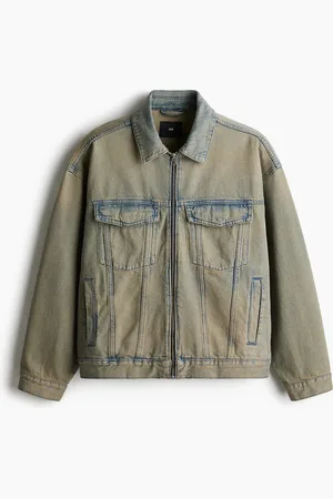 H&M Loose Fit Arbeidsjakke i denim