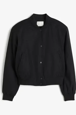 H&M Bomberjakke i linmiks
