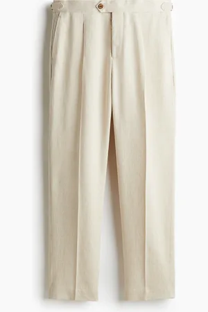 H&M Regular Fit Dressbukse i linmiks