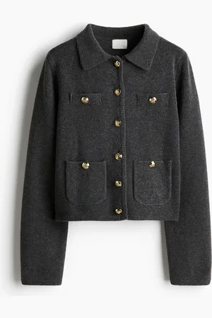 H&M Cardigan med krage og lommer