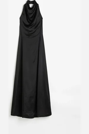 H&M Halterneck-kjole i silkemiks