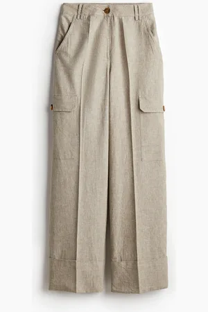 H&M Cargobukse i linmiks