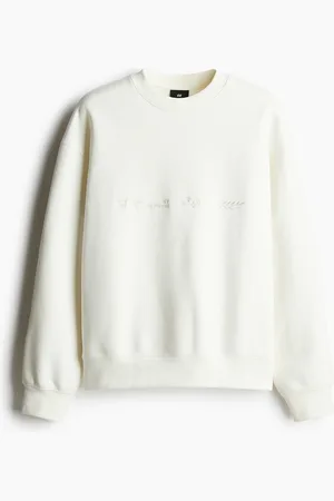 H&M Loose Fit Sweatshirt med trykk