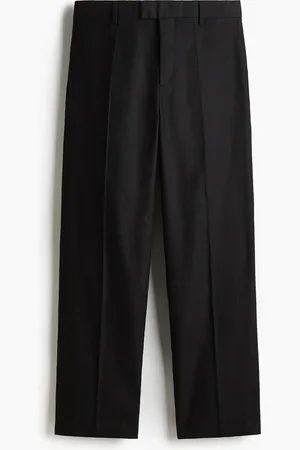 H&M Relaxed Fit Dresset bukse i linmiks