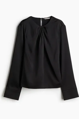 H&M Satengbluse med legg