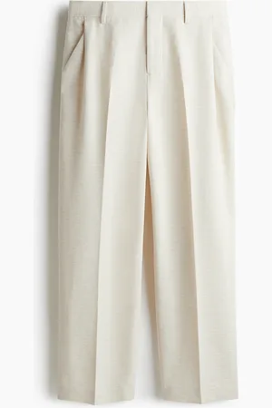 H&M Loose Fit Dressbukse i linmiks