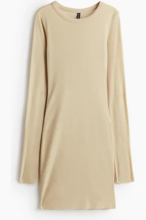 H&M Ribbestrikket bodycon-kjole