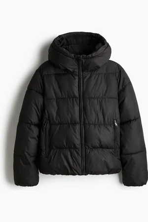 H&M Boblejakke med hette - Sort