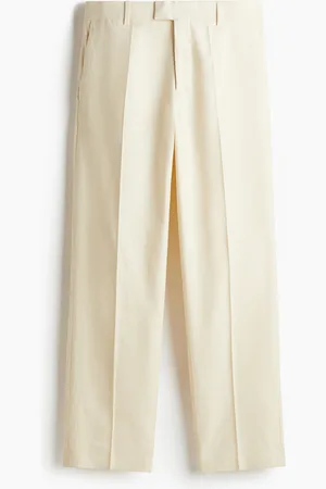 H&M Relaxed Fit Dresset bukse i linmiks