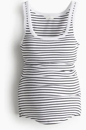 H&M MAMA Ribbestrikket singlet