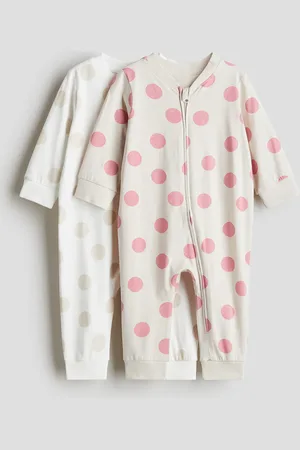 H&M 2-pack mønstret pyjamas i bomull
