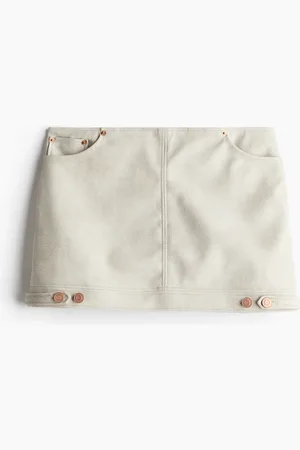 H&M Coated miniskjørt