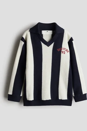 H&M Strukturstrikket pologenser