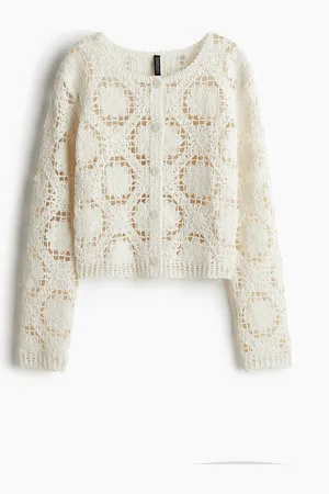 H&M Cardigan med heklet look