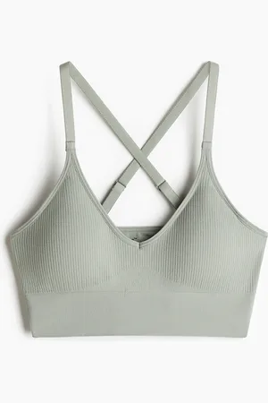 H&M Sømløs Medium Support sports-BH med DryMove™