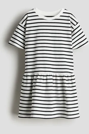 H&M Kjole i bomullstrikot