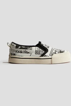 H&M Slip on-sneakers med trykk