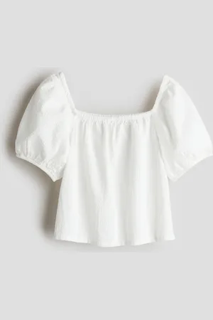 H&M Bluse i seersucker av bomull