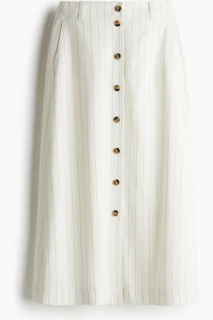 H&M Skjørt i linmiks