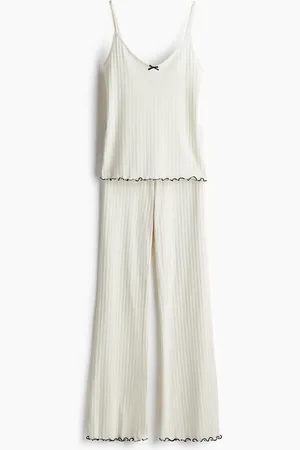 H&M Pyjamas i pointelletrikot