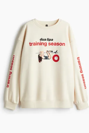 H&M Oversized genser med trykk