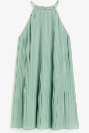 H&M Plissert chiffonkjole