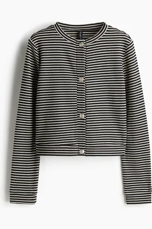 H&M Cardigan i strukturstrikket trikot