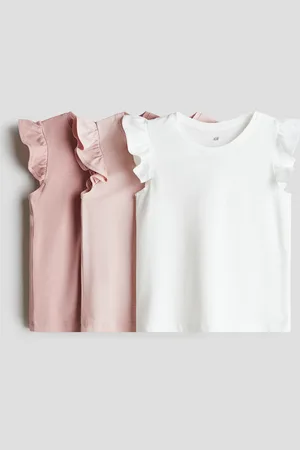 H&M 3-pack topp med volangermer