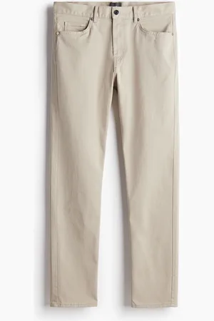 H&M Slim Fit bukse i bomullstwill