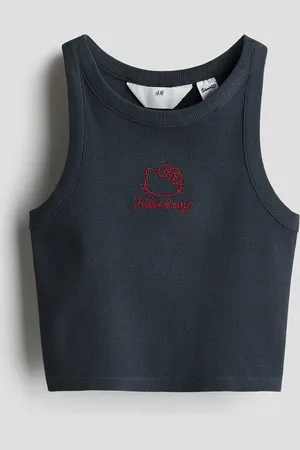 H&M Ribbestrikket singlet