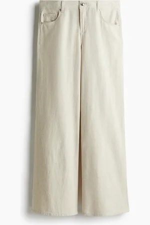 H&M Vid bukse i linmiks