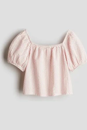 H&M Bluse i seersucker av bomull