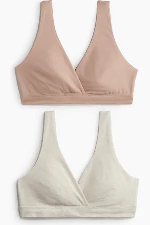H&M MAMA 2-pack amme-BH-er i bomull