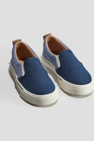 H&M Slip on-sneakers i bomullscanvas