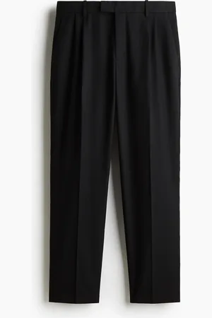 H&M Regular Fit Dresset bukse i linmiks