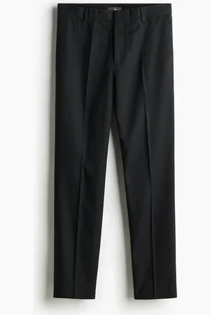 H&M Slim Fit Dresset bukse i linmiks