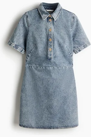 H&M Denimkjole med krage