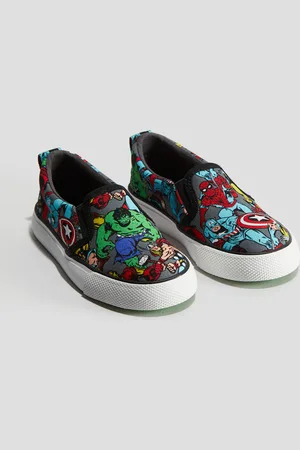 H&M Slip on-sneakers med trykk
