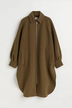 H&M Oversized frakk i ullmiks