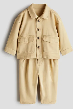 H&M 2-delt sett med overshirt og bukse