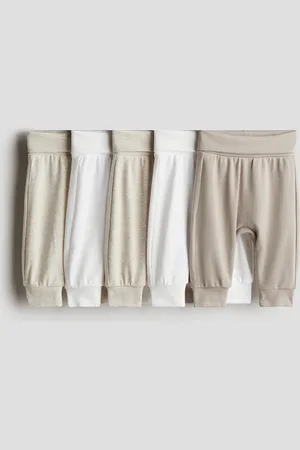 H&M 5-pack bukse med brettet linning