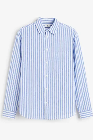 H&M Relaxed Fit Skjorte i linmiks