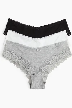 H&M 3-pack truse hipster i bomull og blonde